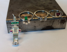 Sieradenset met robijn en smaragd