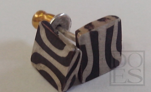 Mokume-gane oorknopjes.jpg